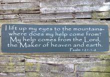 Load image into Gallery viewer, Psalm 121 Wooden Sign
