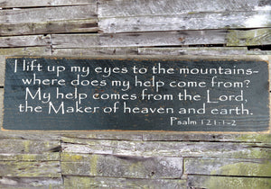 Psalm 121 Wooden Sign