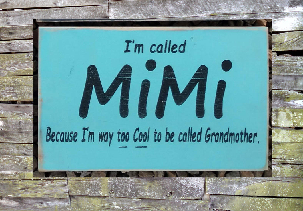 Personalized Sign for Grandmother, Mimi, Gift for Grandmother, Grandparent's Day Gift, Grandmother's Birthday Gift, Grandma Gift