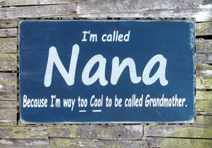 Personalized Sign for Grandmother, Nana, Gift for Grandmother, Grandparent's Day Gift, Grandmother's Birthday Gift, Grandma Gift